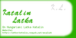 katalin latka business card